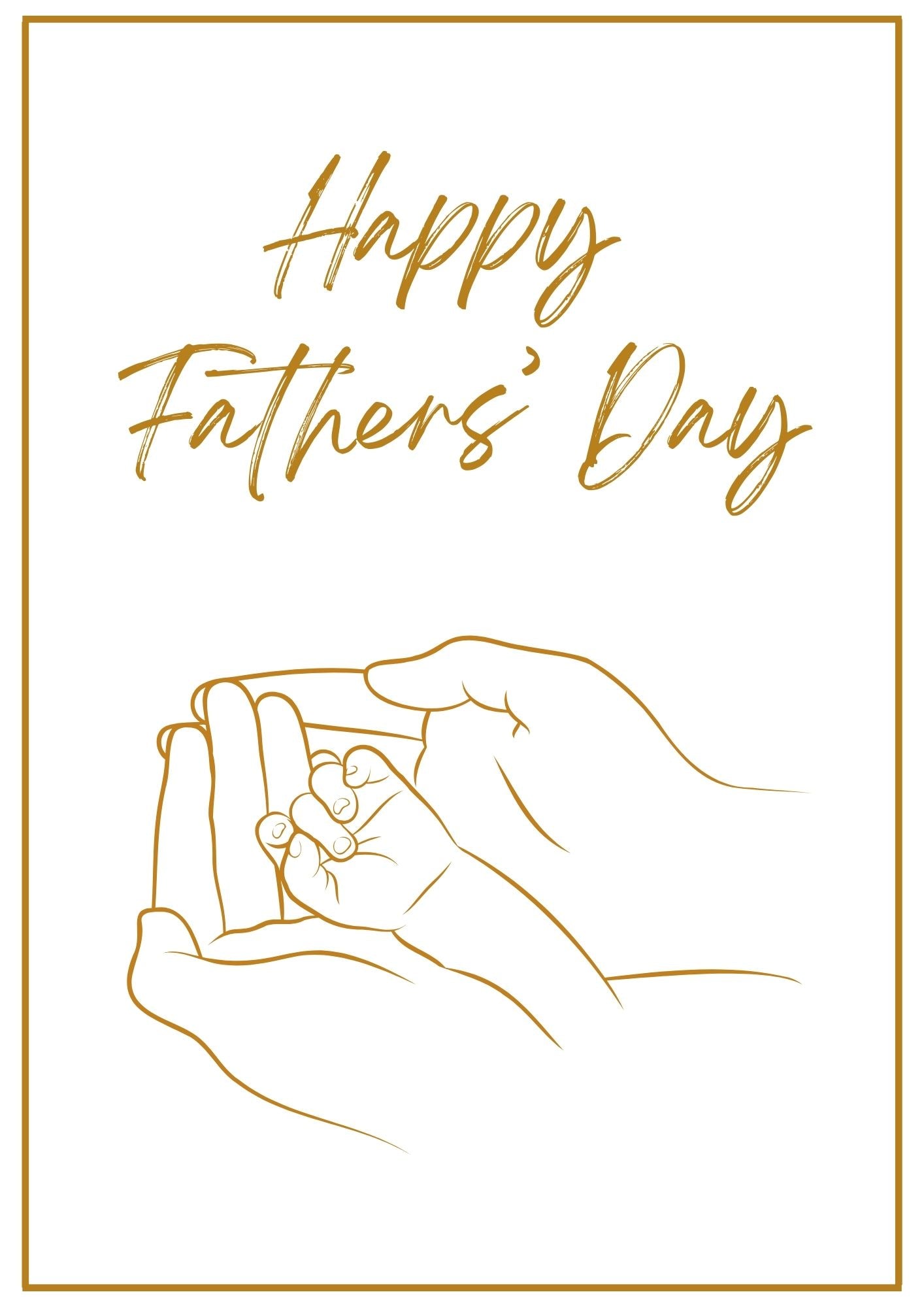 Fathers' Day Card - Baby Fingers