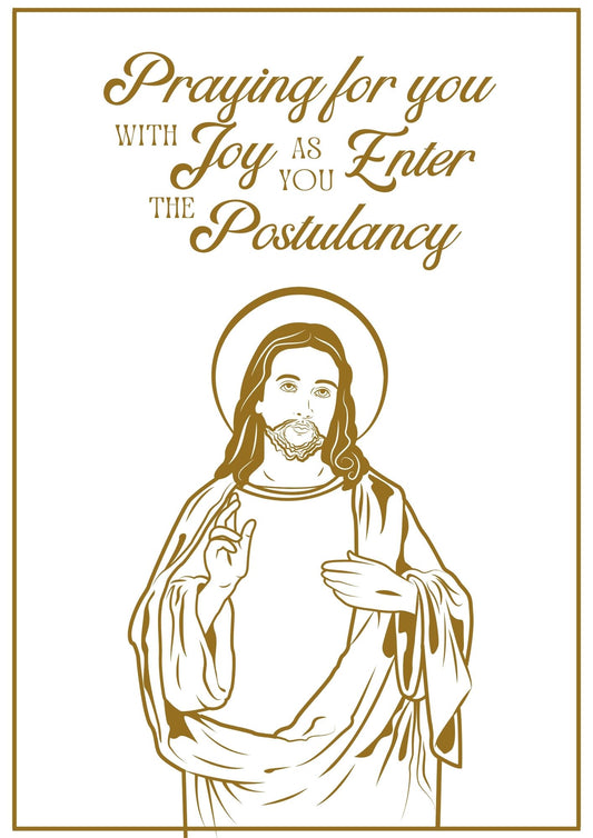 Postulancy Card - Jesus Blessings