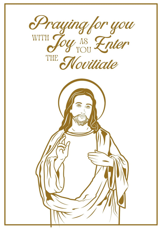 Novitiate Card - Jesus Blessings