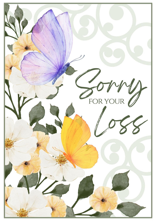 Sympathy Card - Butterflies