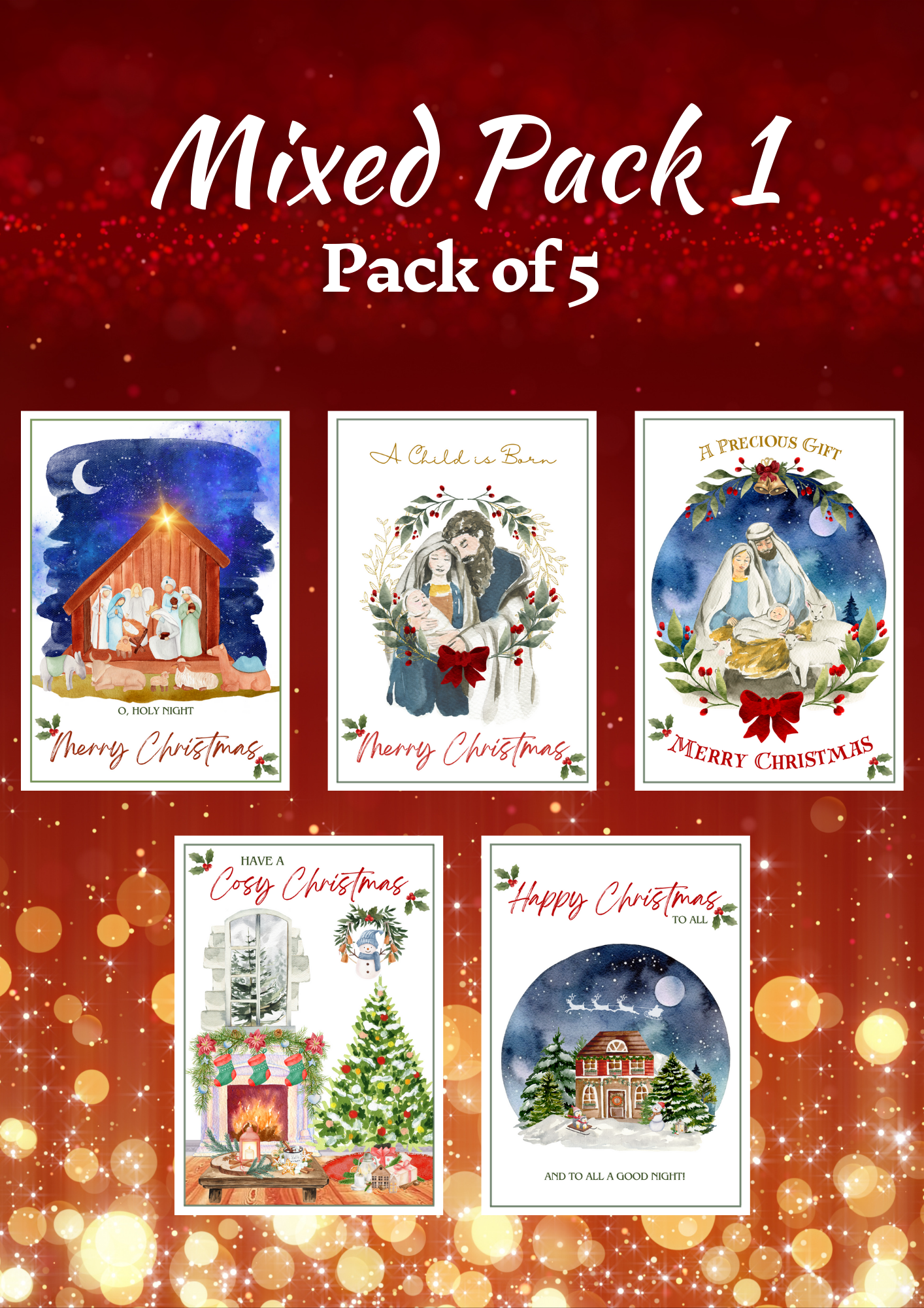 Christmas Cards - Mixed Pack 1