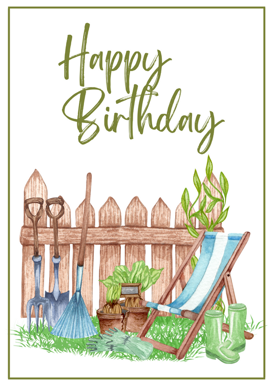 Birthday Card - Garden Grow 1