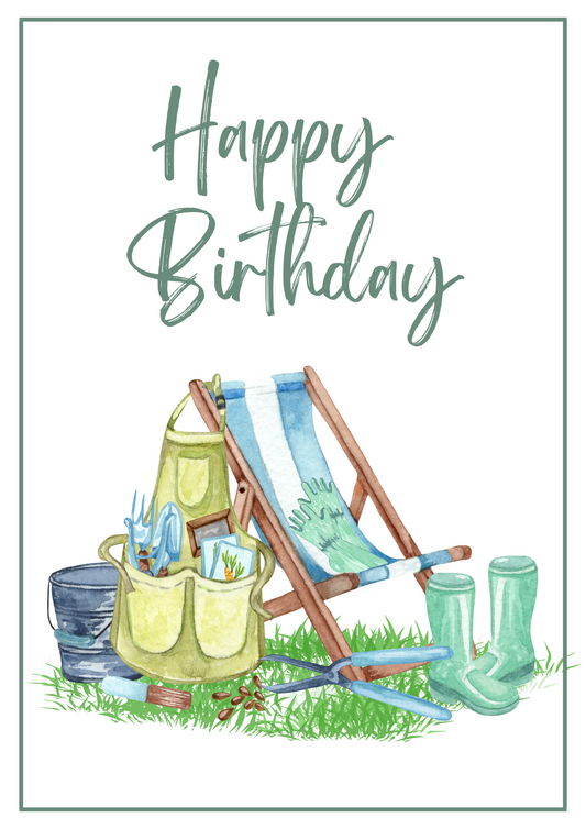 Birthday Card - Garden Grow 3