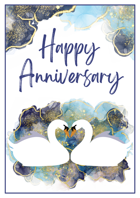 Anniversary Card - Swan Song