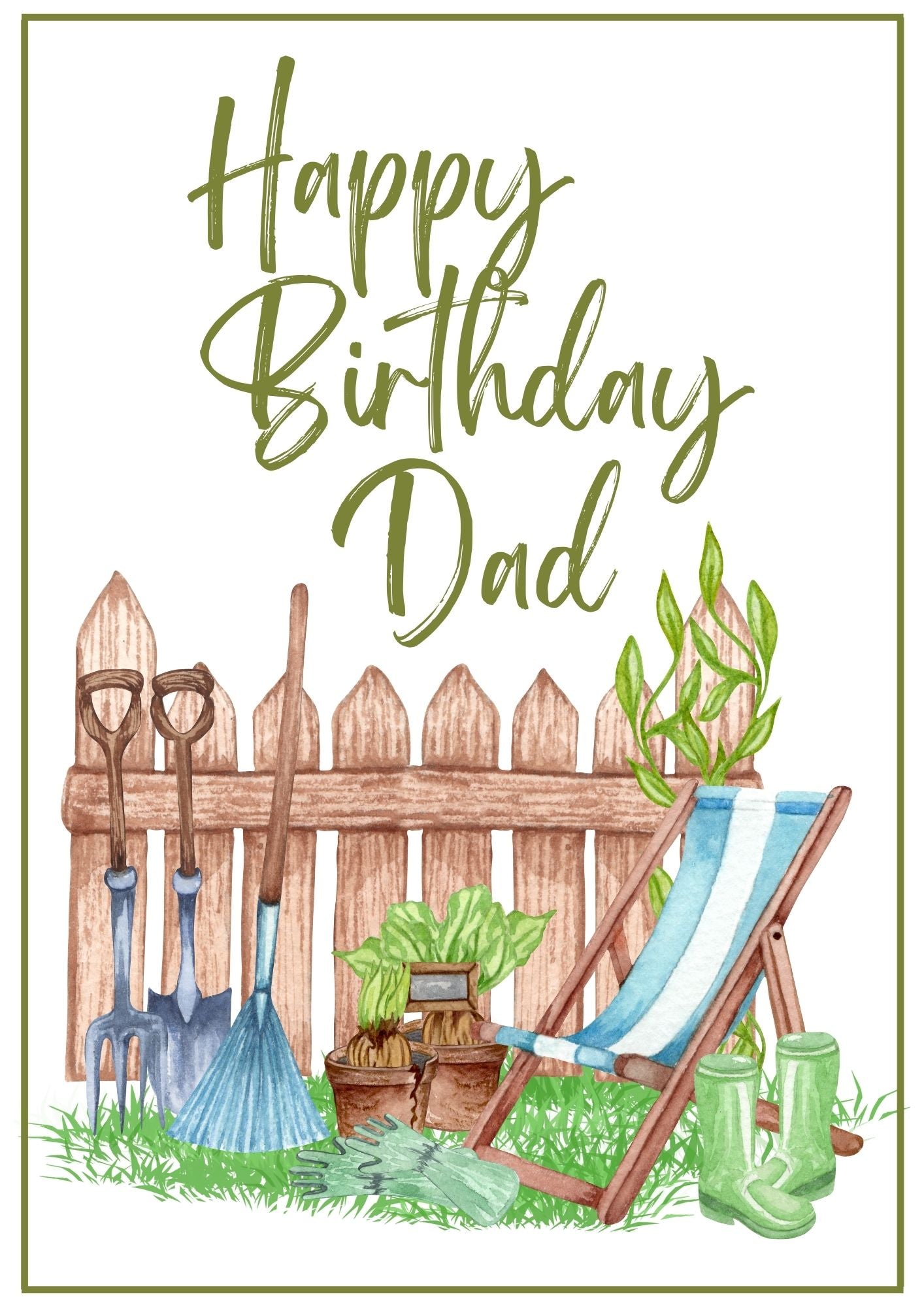 Birthday Card - Garden Grow 1