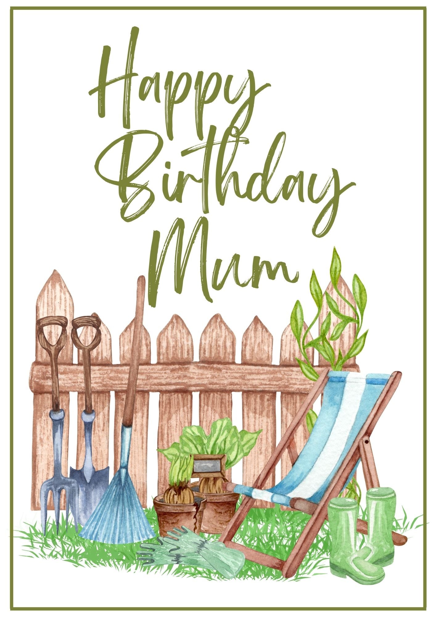 Birthday Card - Garden Grow 1