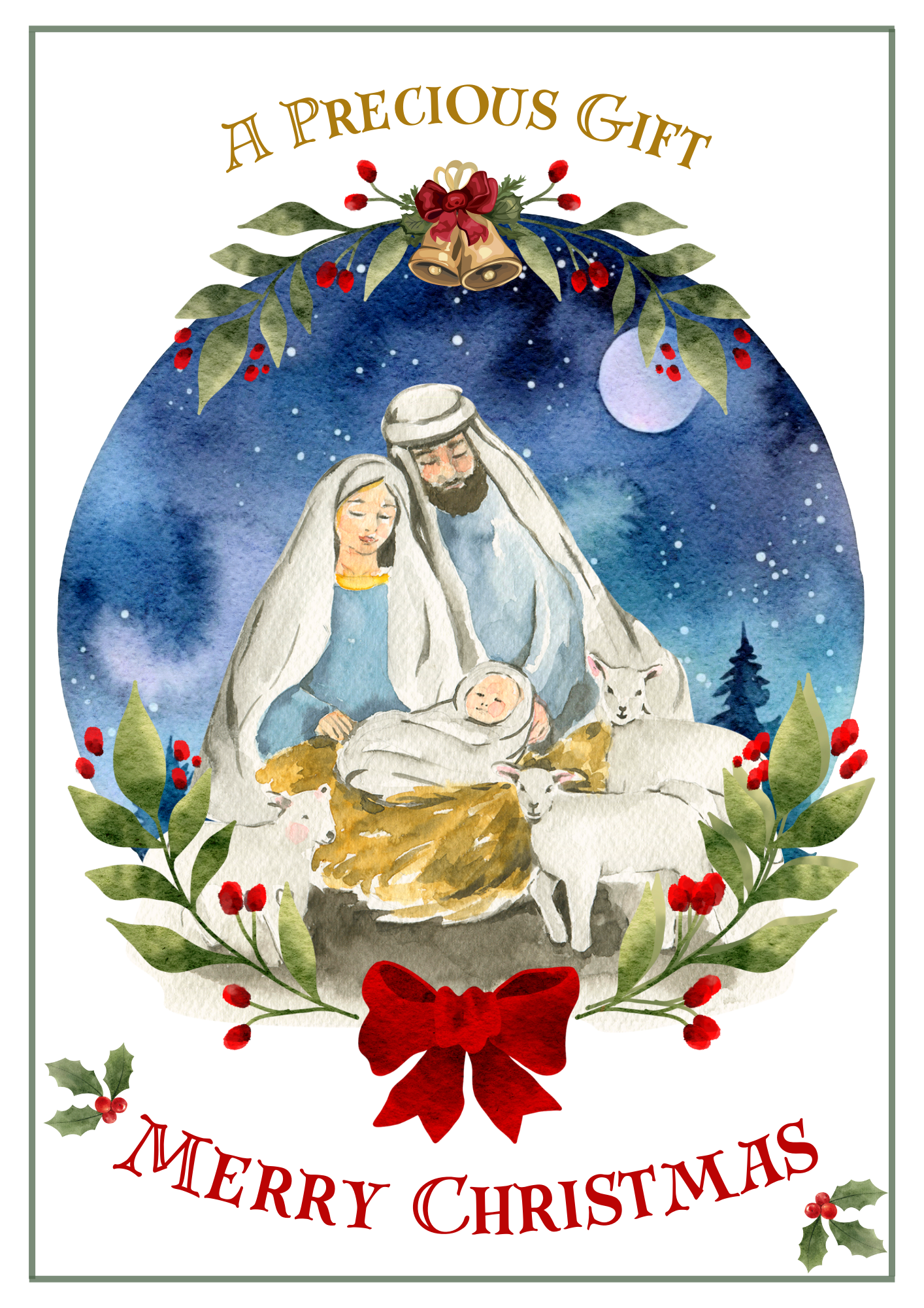 Christmas Card - A Precious Gift