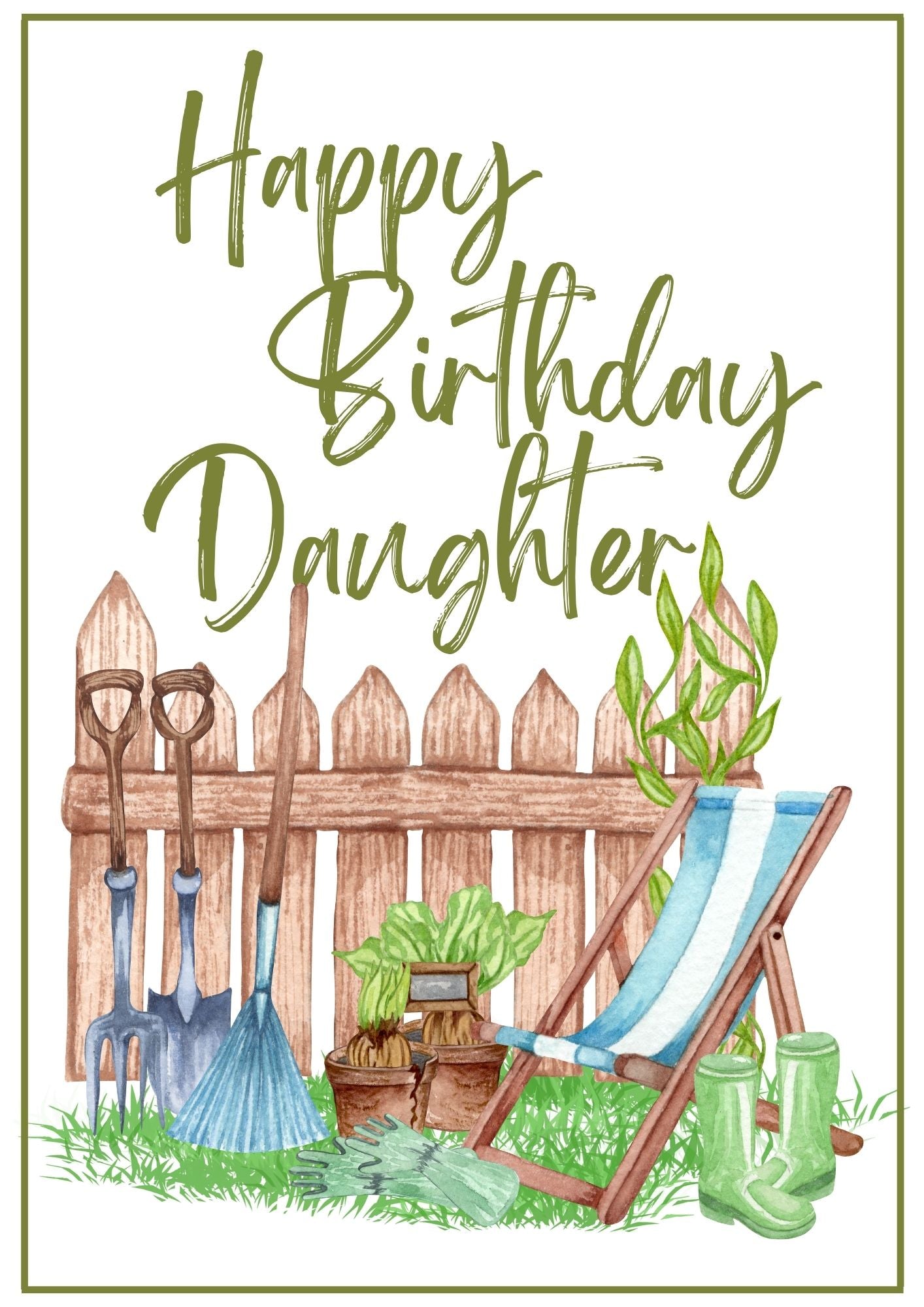 Birthday Card - Garden Grow 1