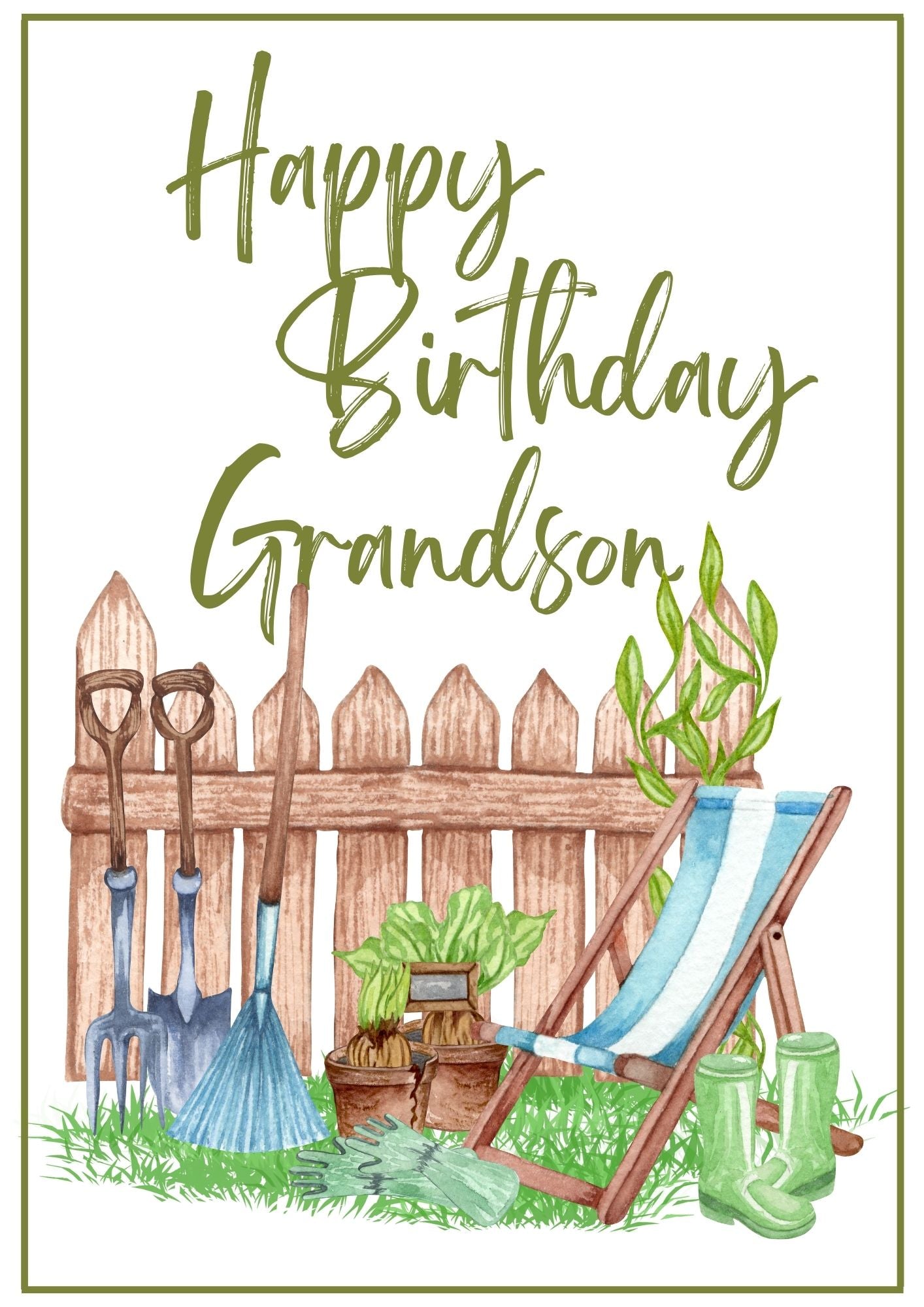 Birthday Card - Garden Grow 1