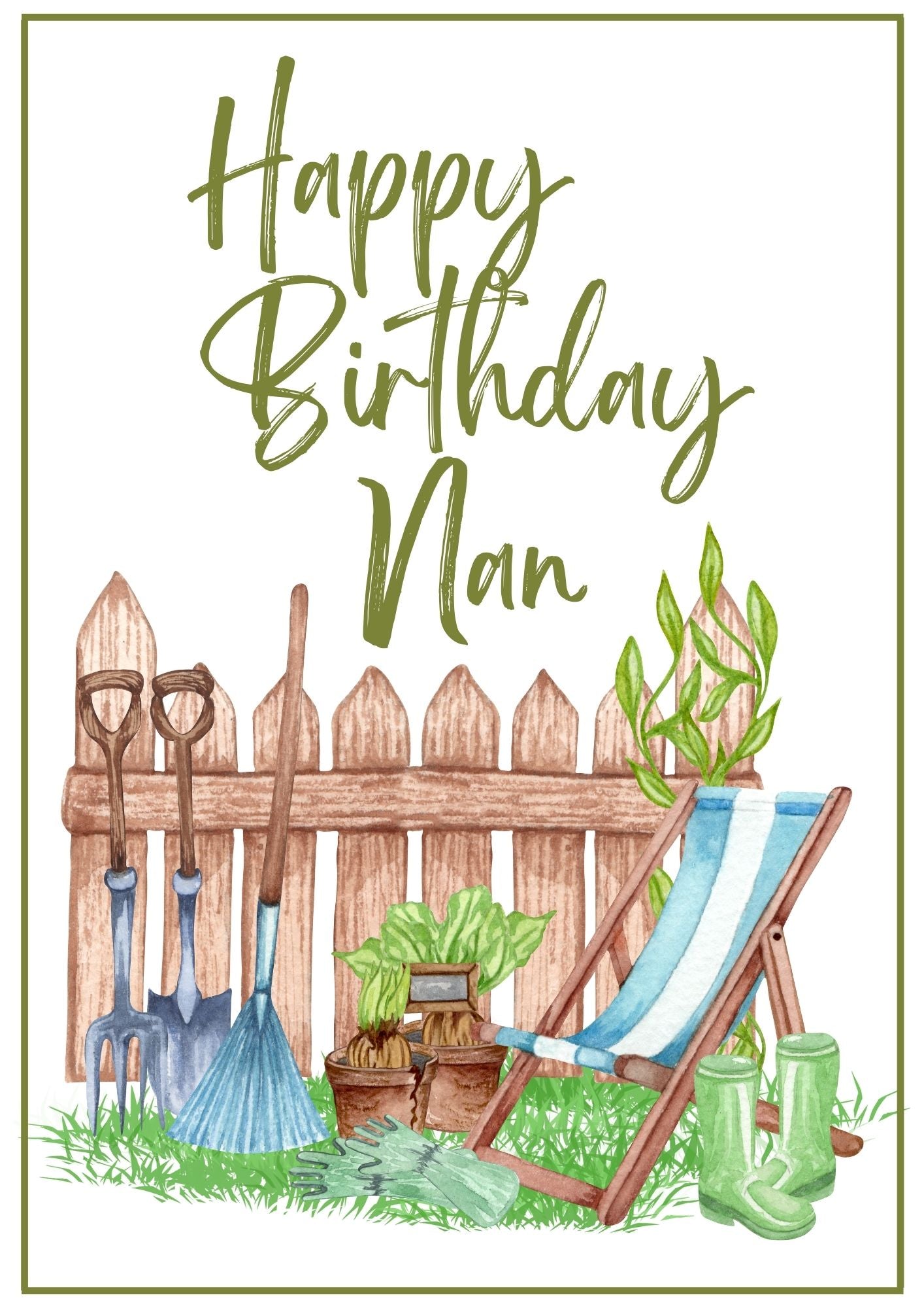 Birthday Card - Garden Grow 1