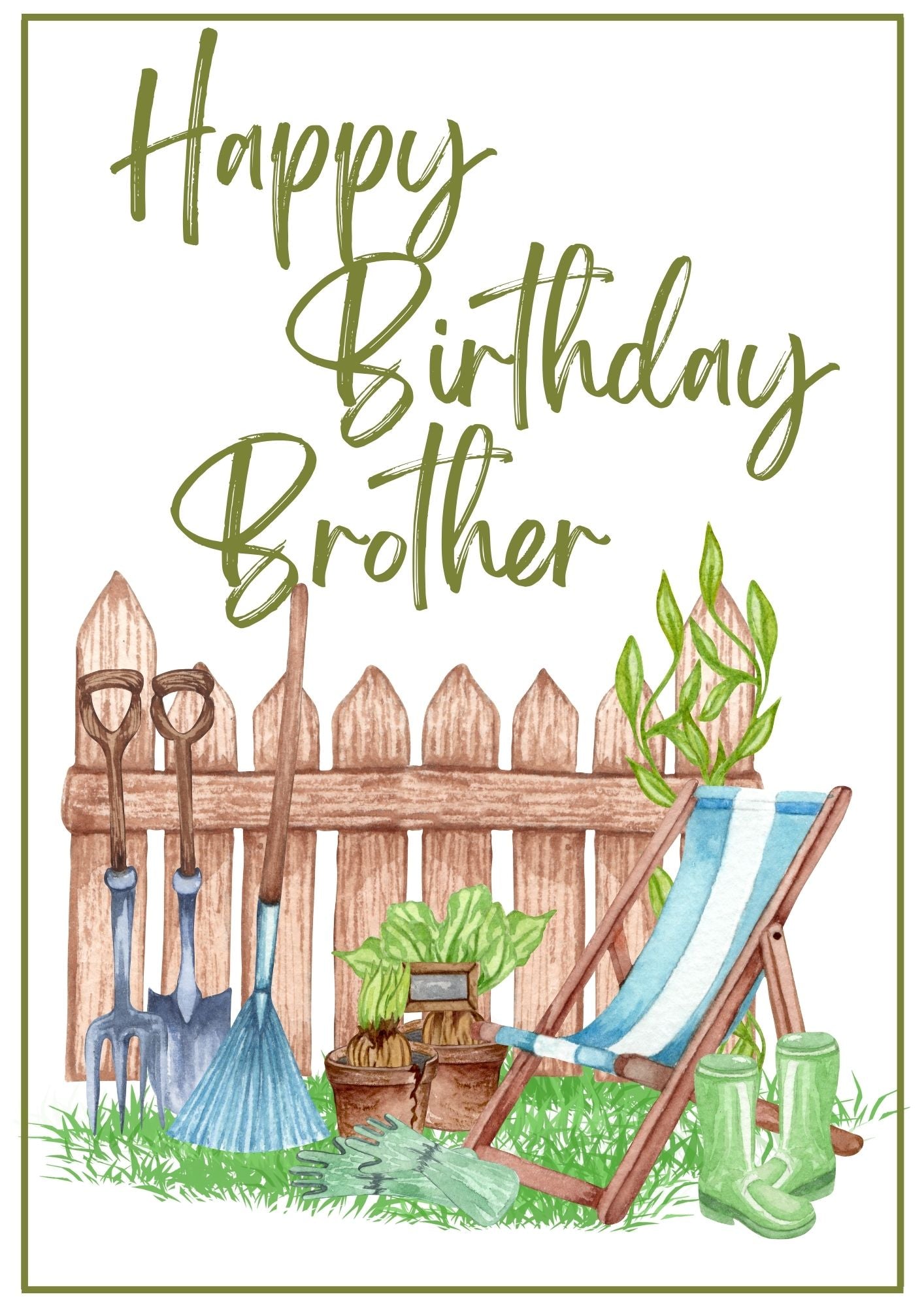 Birthday Card - Garden Grow 1