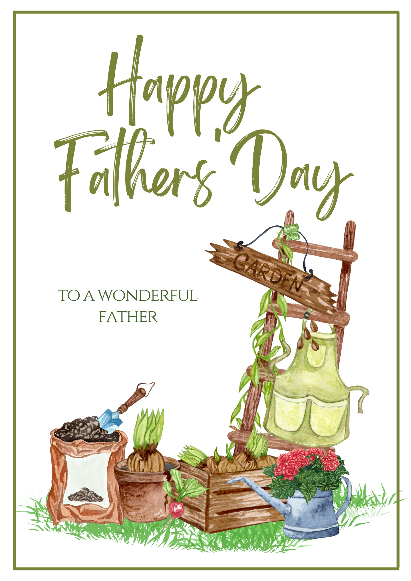 Fathers' Day Card - Garden Grow 2