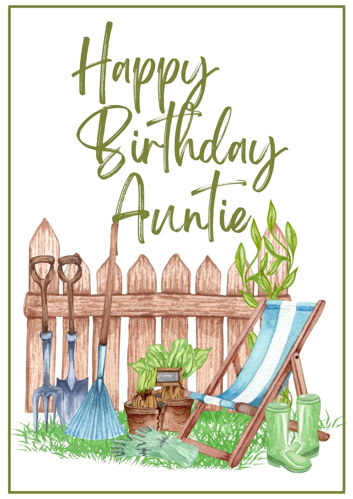 Birthday Card - Garden Grow 1