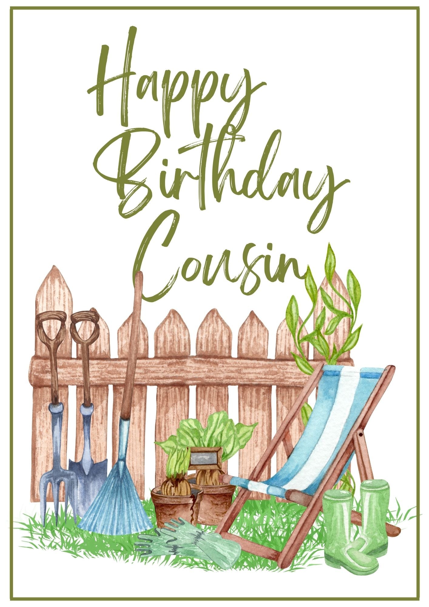 Birthday Card - Garden Grow 1