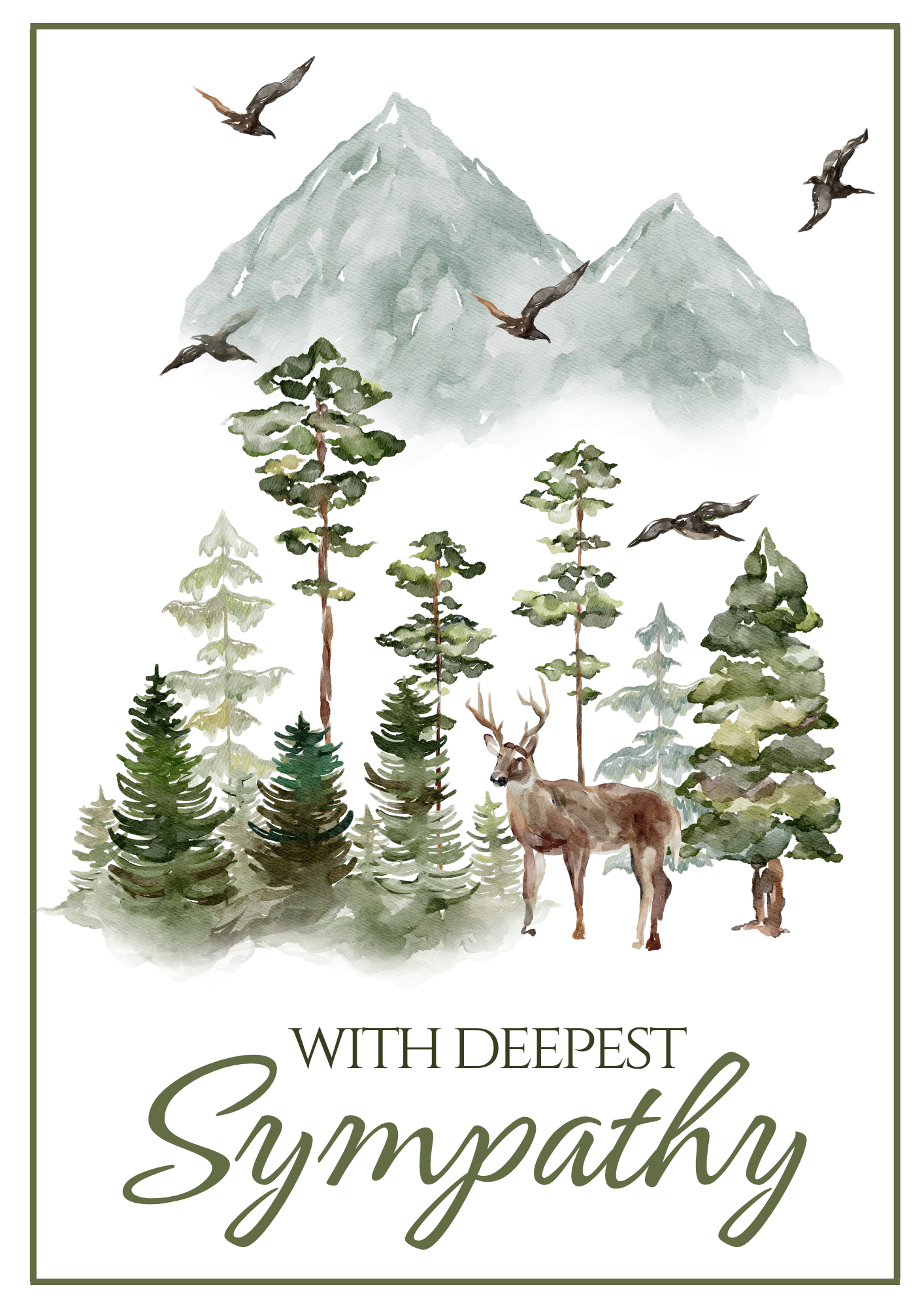 Sympathy Card - Wilderness