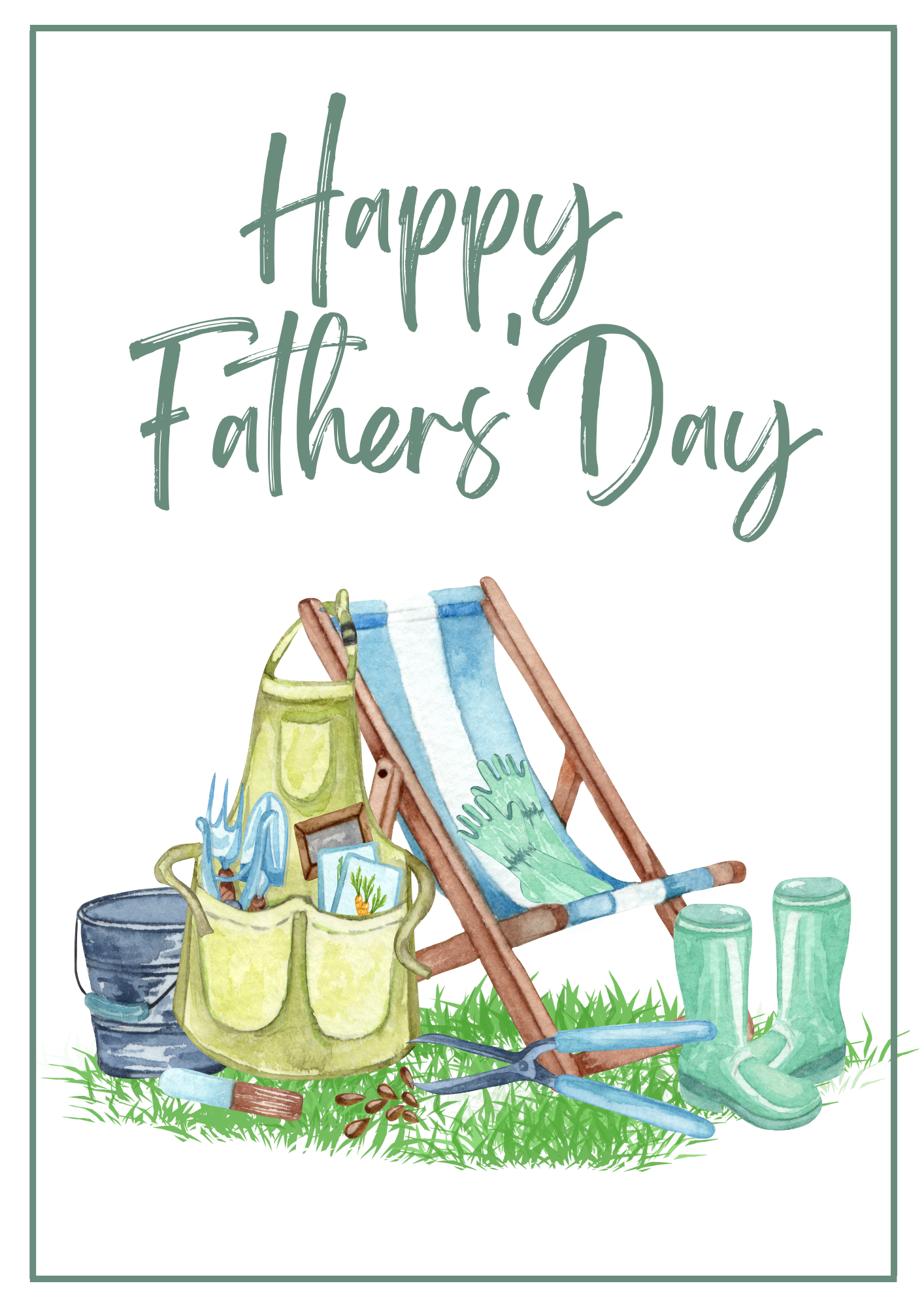 Fathers' Day Card - Garden Grow 1