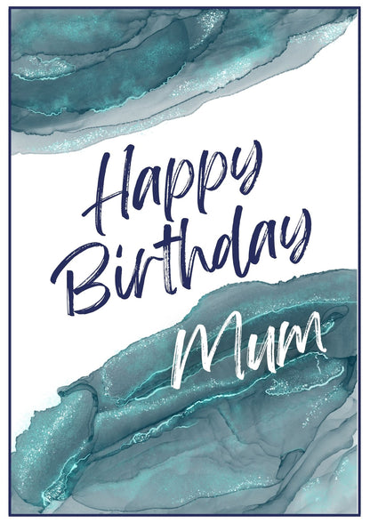 Birthday Card - Smooth Waves