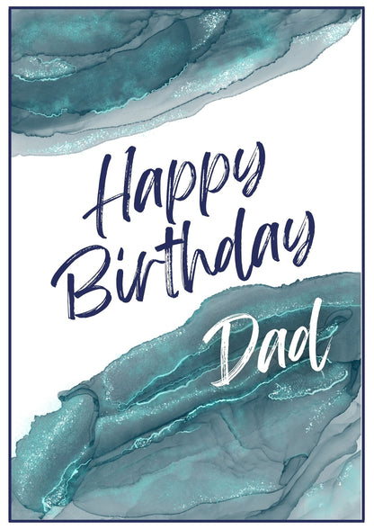 Birthday Card - Smooth Waves