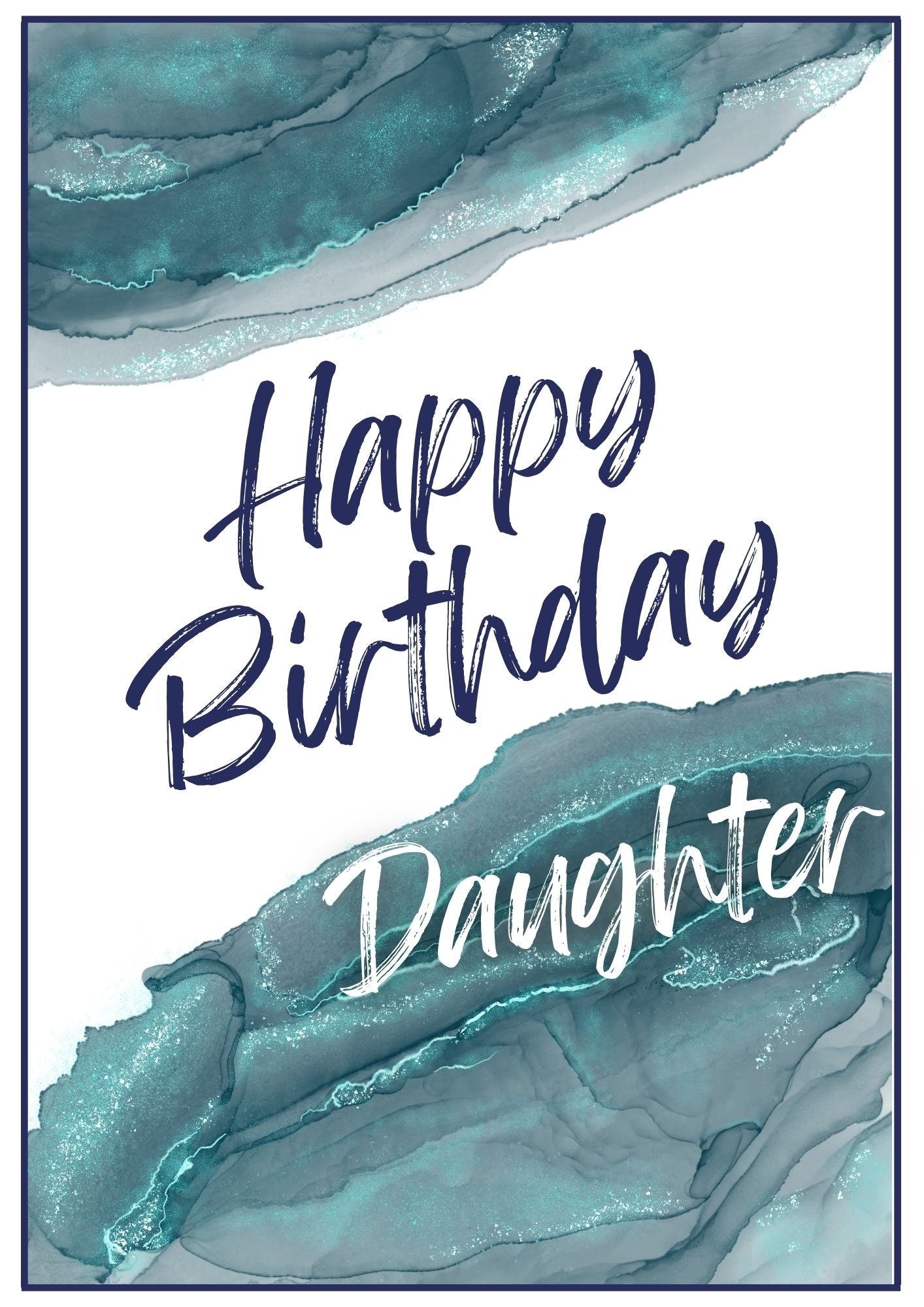 Birthday Card - Smooth Waves