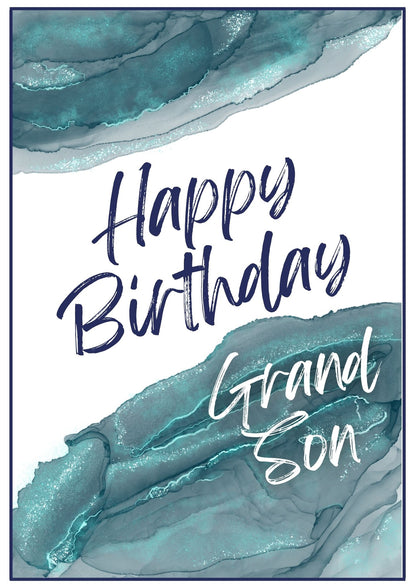 Birthday Card - Smooth Waves