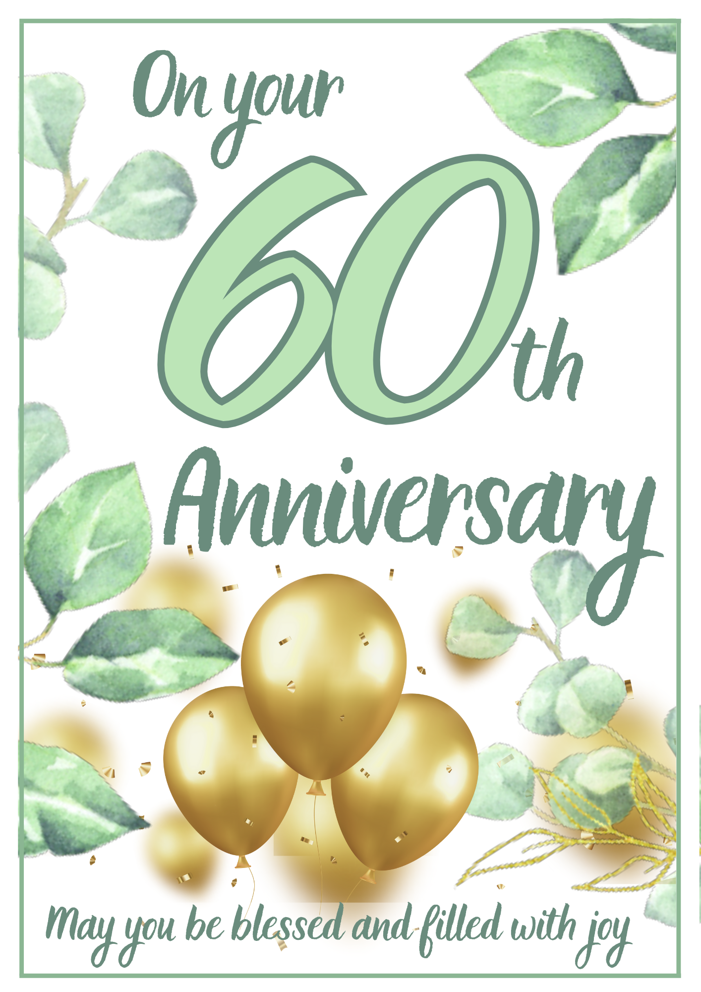 Anniversary Card - Significant Green