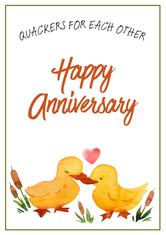 Anniversary Card - Quackers