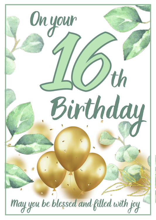 Birthday Card - Significant Green