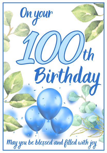 Birthday Card - Significant Blue