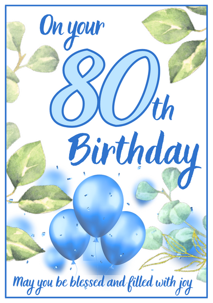 Birthday Card - Significant Blue