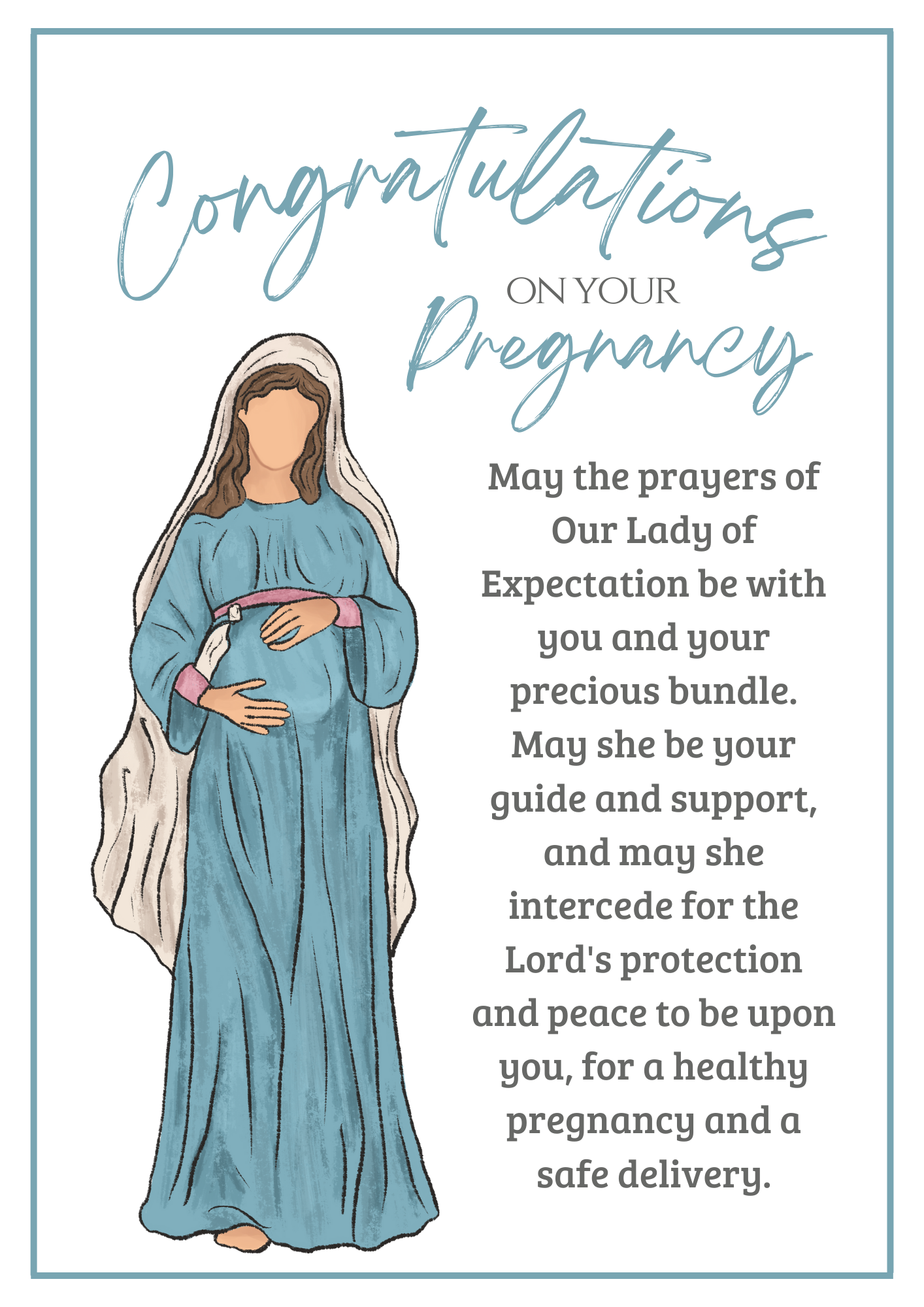 New Pregnancy Card - Our Lady of Expectation