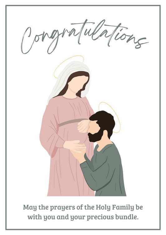 New Pregnancy Card - Holy Family 002