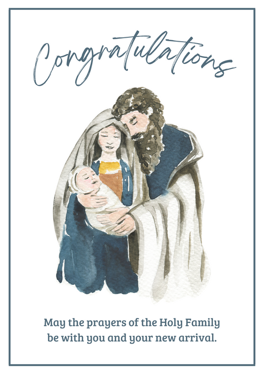 New Arrival Card - Holy Family