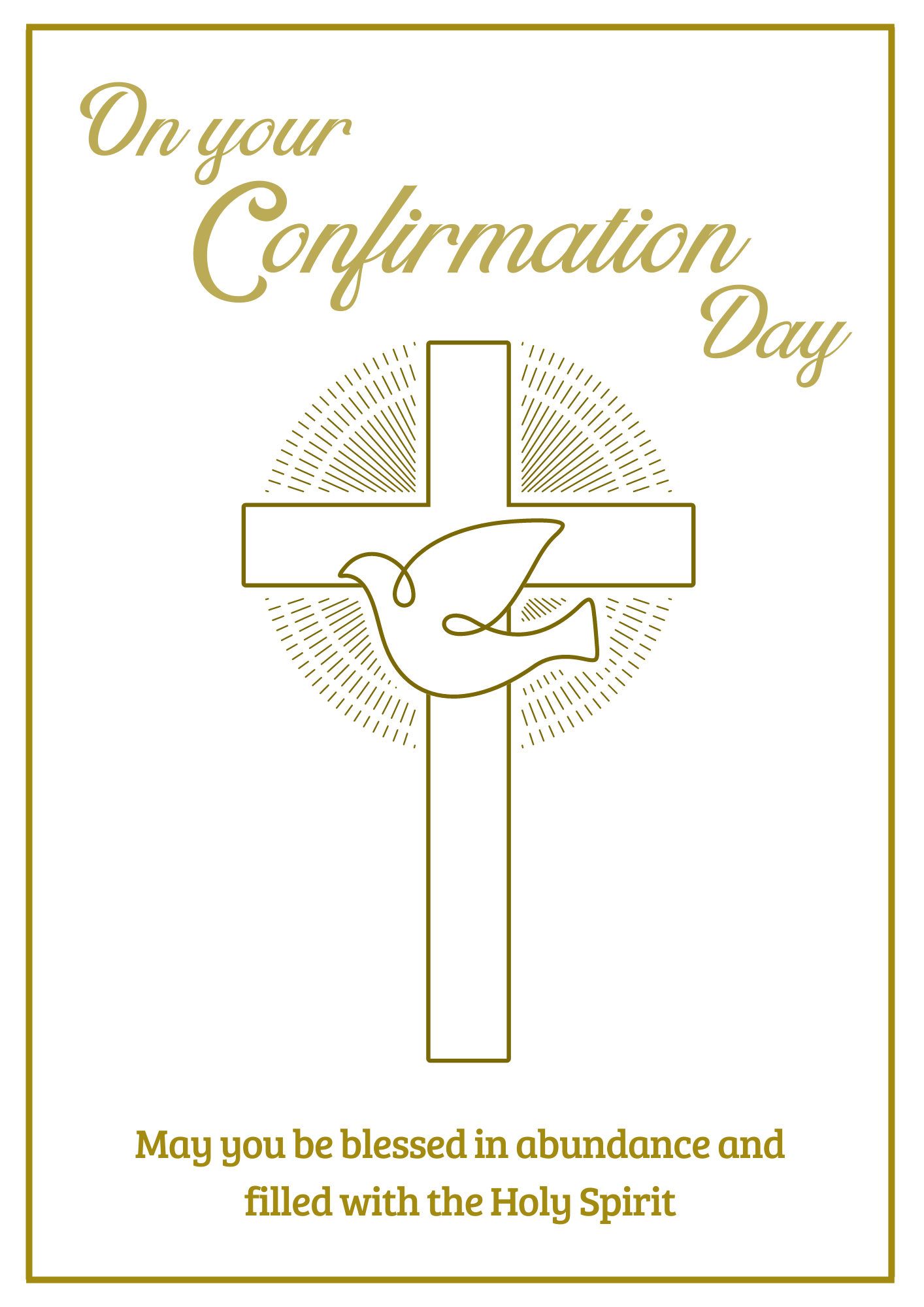 First Communion Card - AlphaOmega