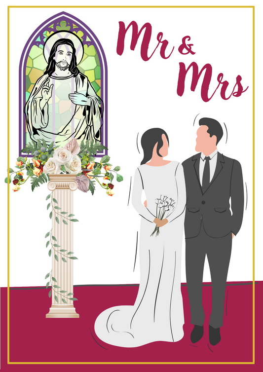 Wedding Card - Mr&Mrs 001