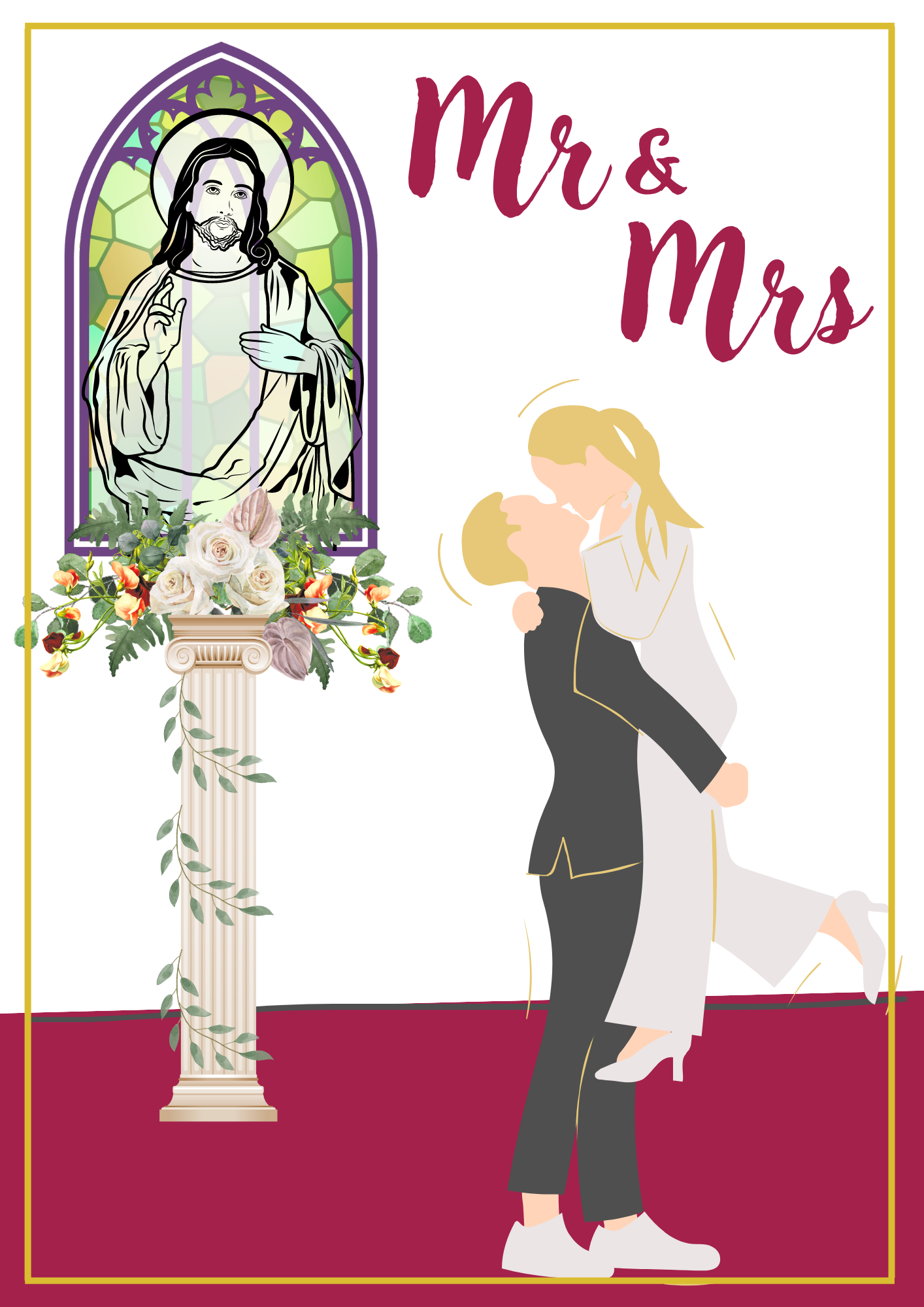 Wedding Card - Mr&Mrs 002