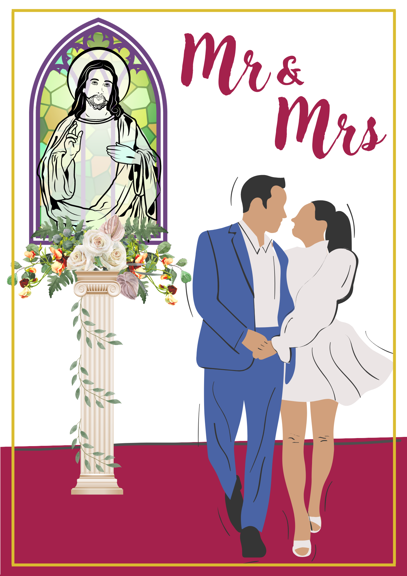 Wedding Card - Mr&Mrs 008