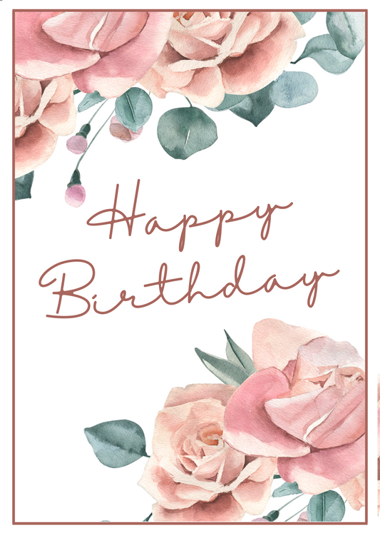 Birthday Card - Birthday Roses