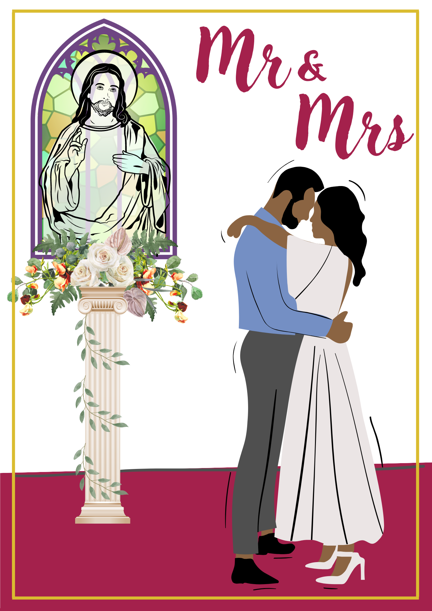 Wedding Card - Mr&Mrs 014