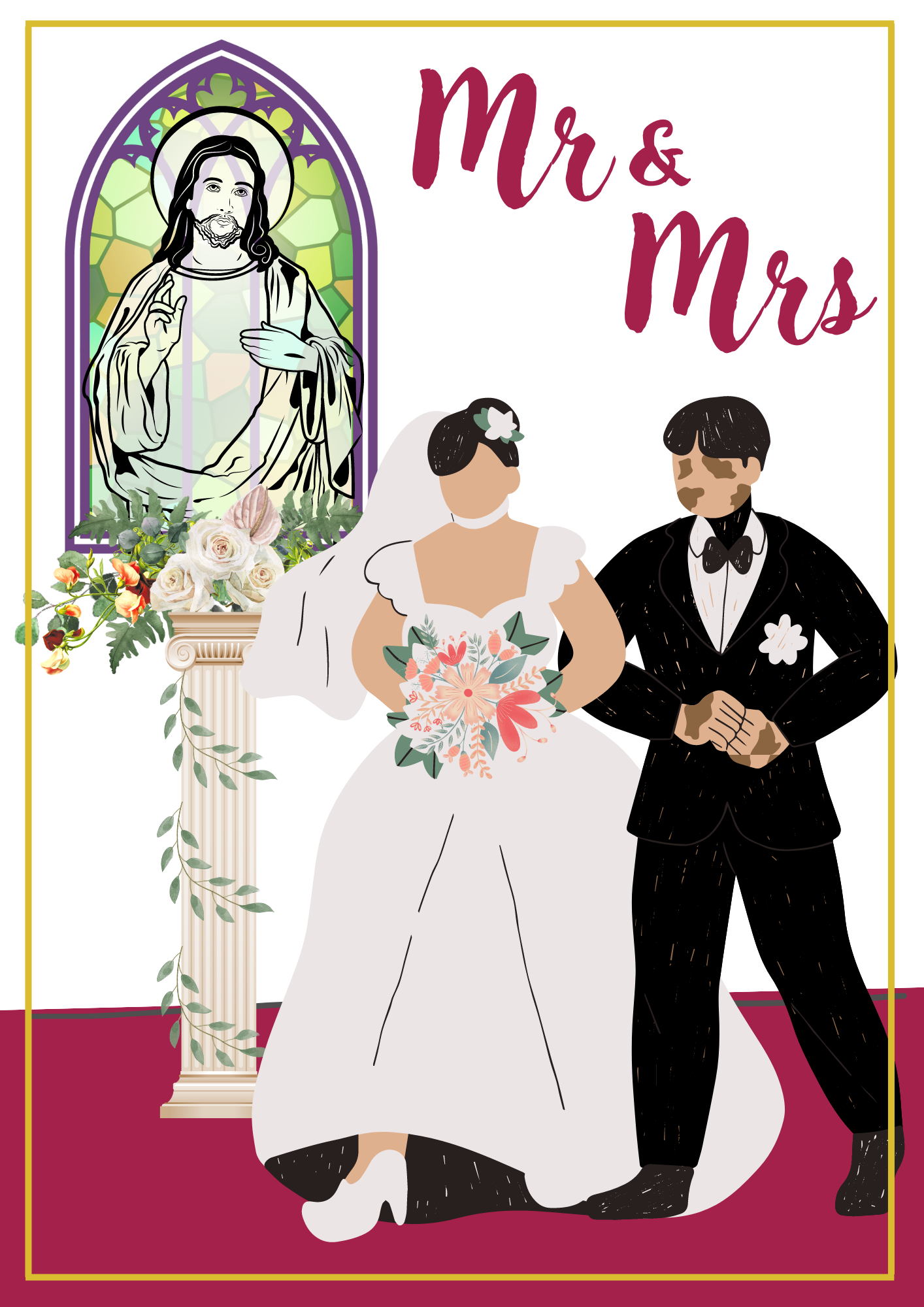 Wedding Card - Mr&Mrs 018