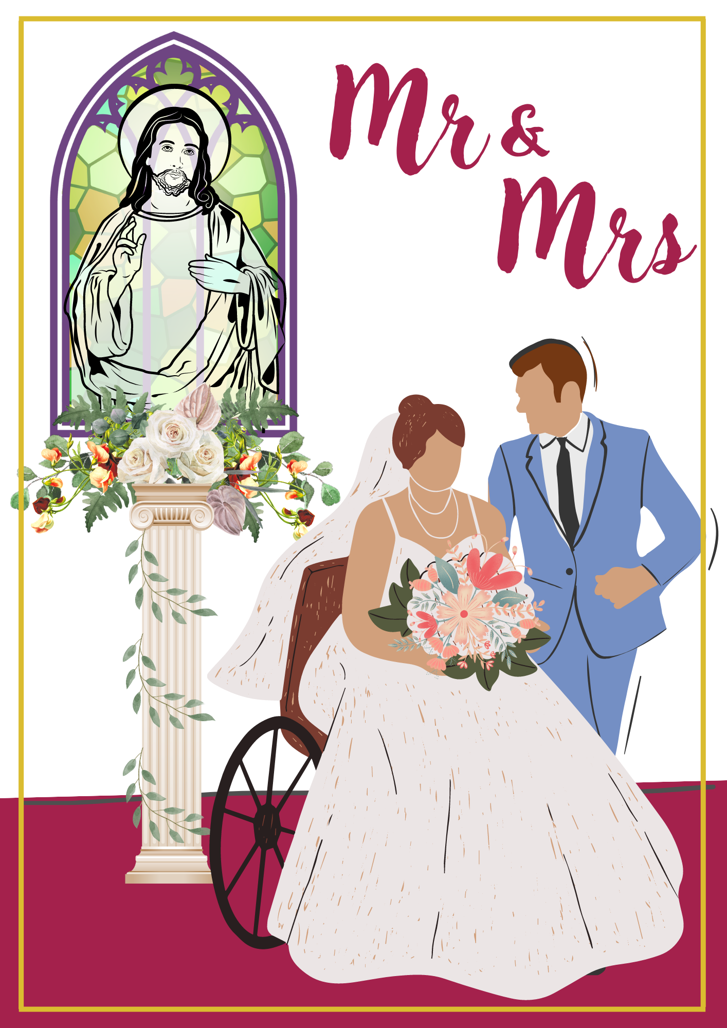 Wedding Card - Mr&Mrs 021