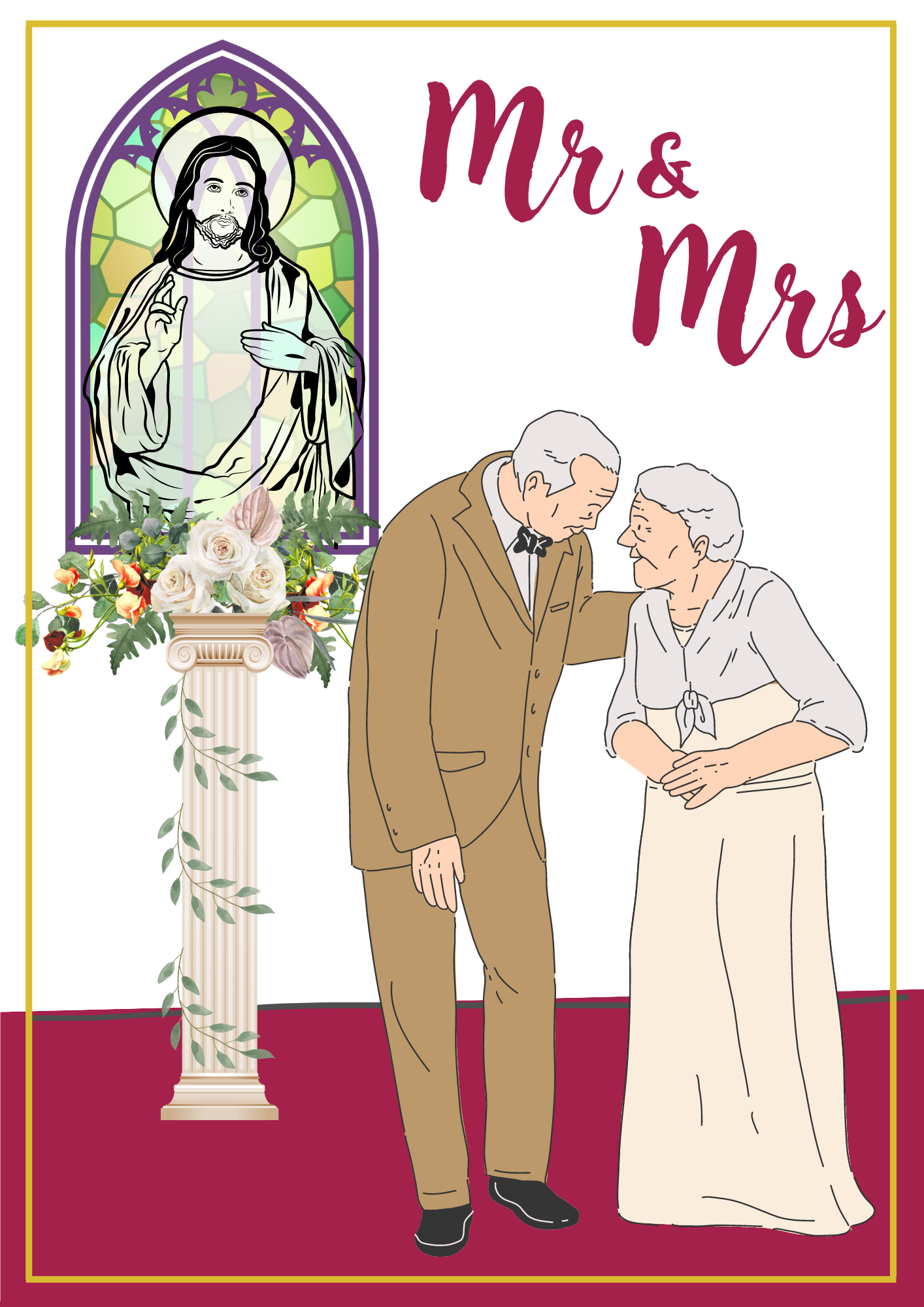 Wedding Card - Mr&Mrs 025