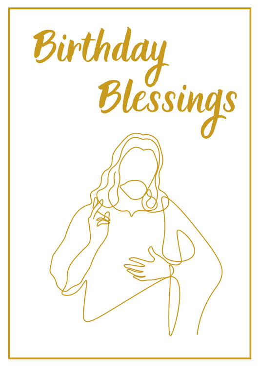 Birthday Card - Birthday Blessings