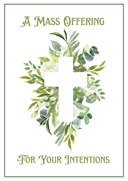 Mass Card - Cross Foliage